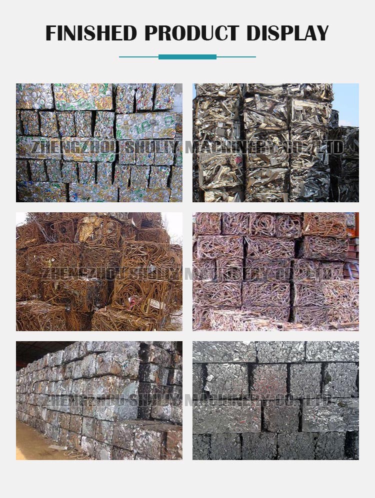 Horizontal scrap metal baler machine Horizontal scrap metal baler machine