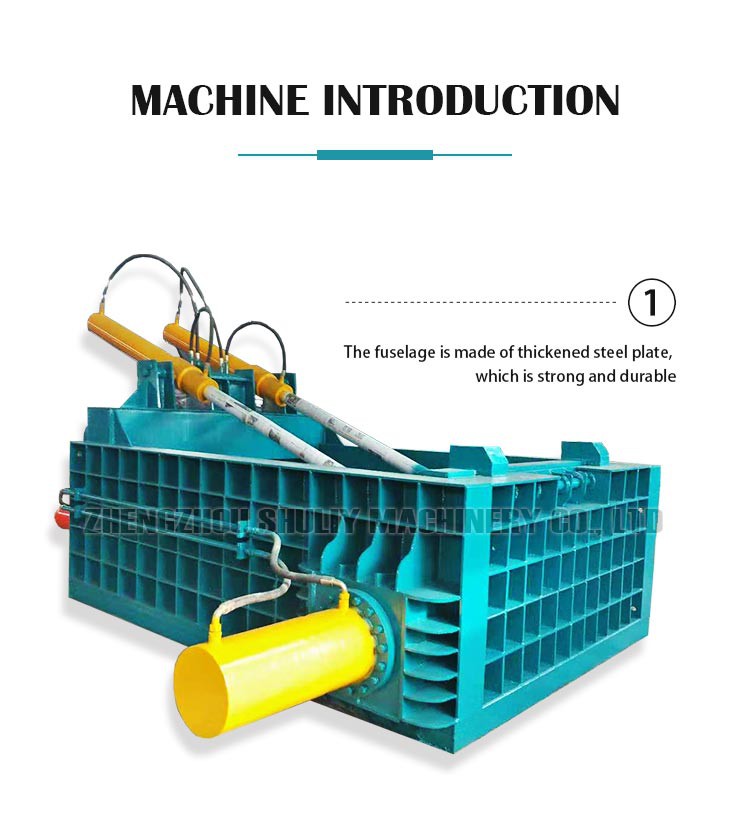 Horizontal scrap metal baler machine Horizontal scrap metal baler machine