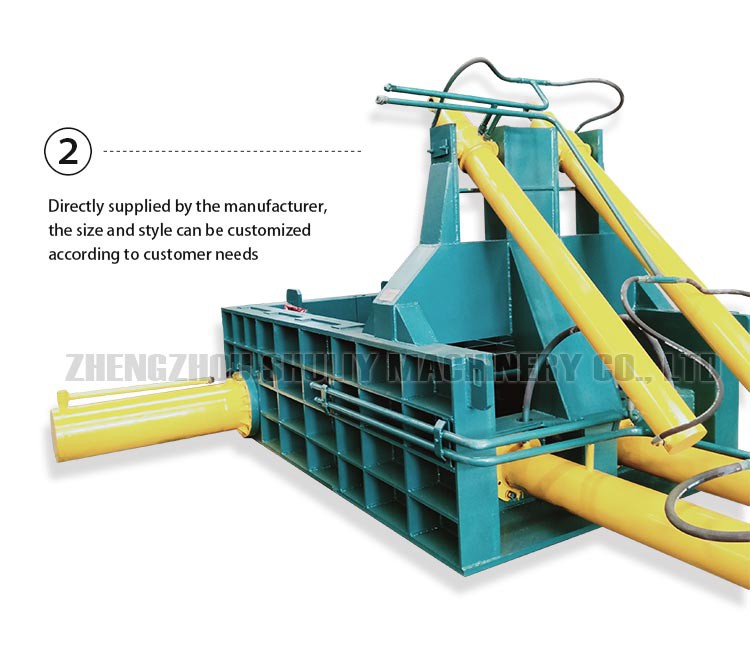 Horizontal scrap metal baler machine Horizontal scrap metal baler machine